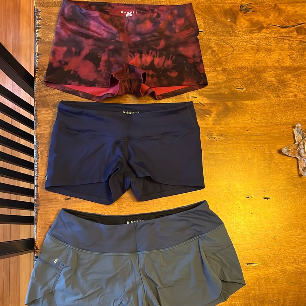 3 pairs of nobull shorts